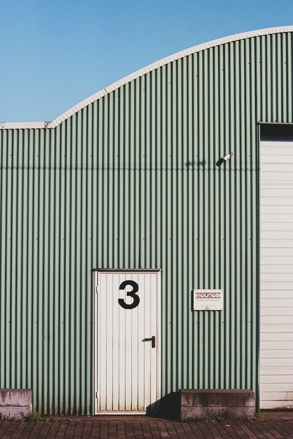 closed white wooden door