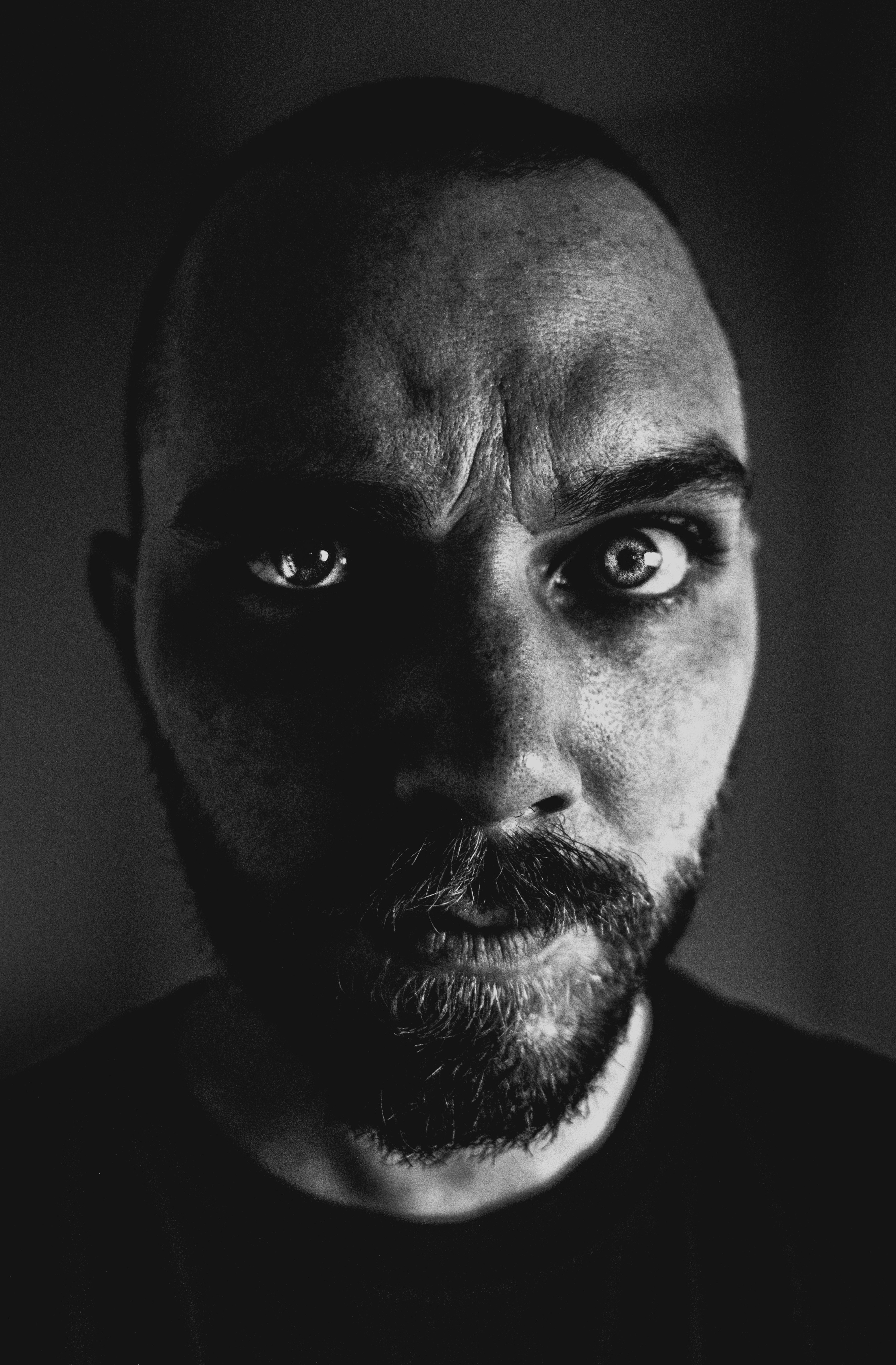great photo recipe,how to photograph self portrait #2; man's facial hair