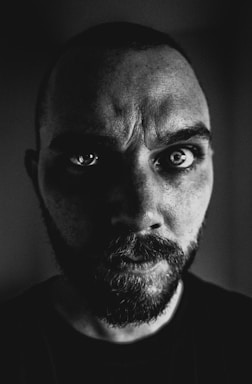 portrait photography,how to photograph self portrait #2; man's facial hair