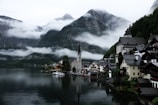 A picturesque village by a serene loch in Scotland.