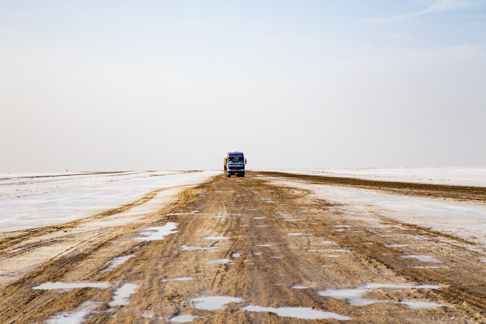 vehicle on brown road