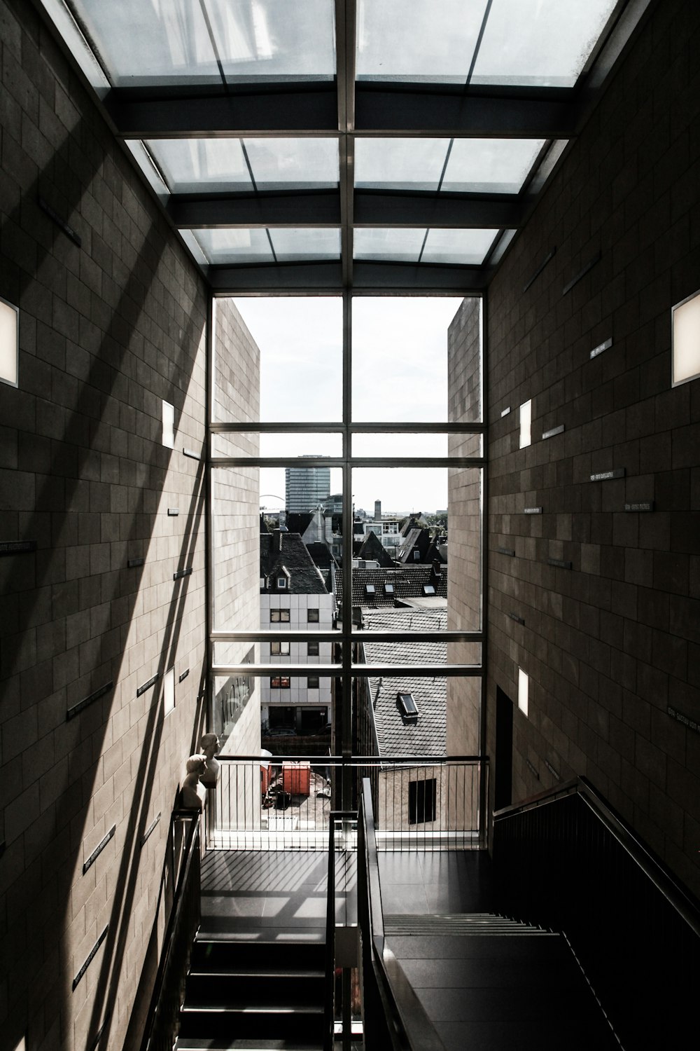 aerial view photography of house stair