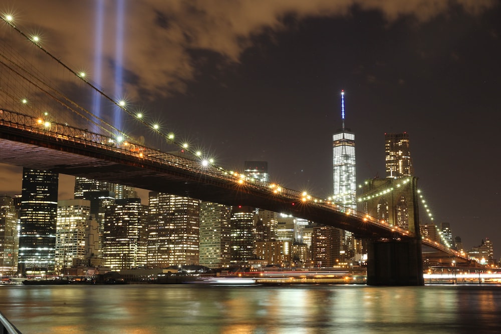 bridge with lights photography