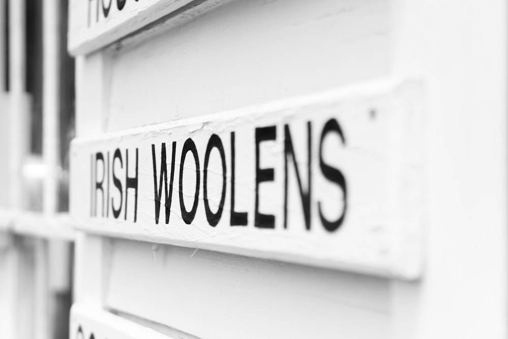 Logo irlandese di Woolens