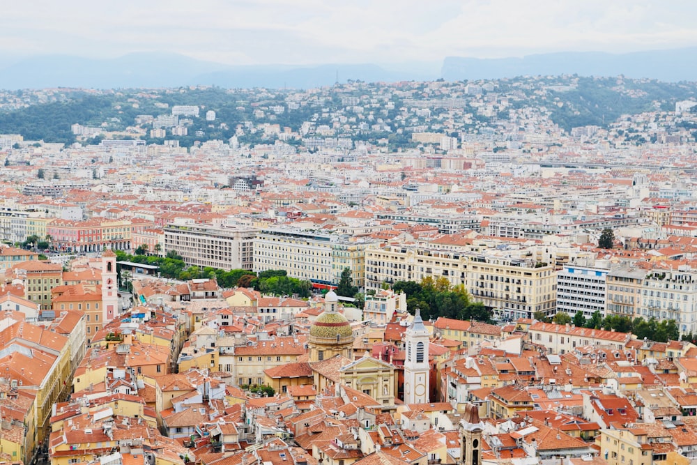 aerial view of city under blue sky during daytime