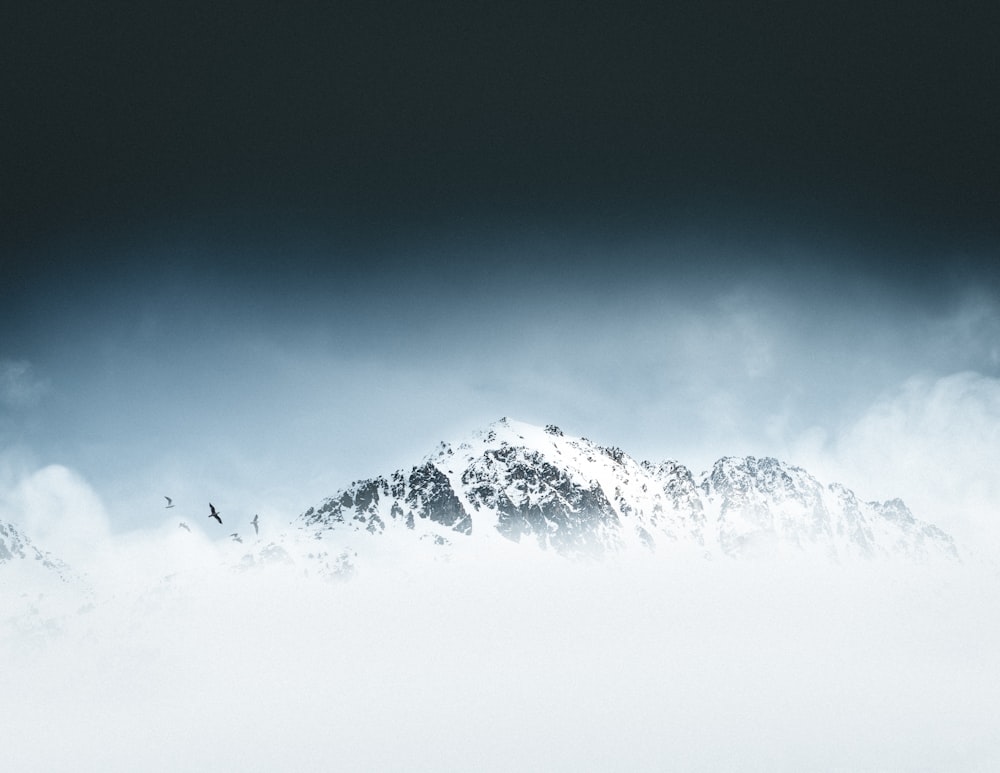 風景写真における雪山