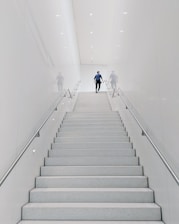 person climbing stairs