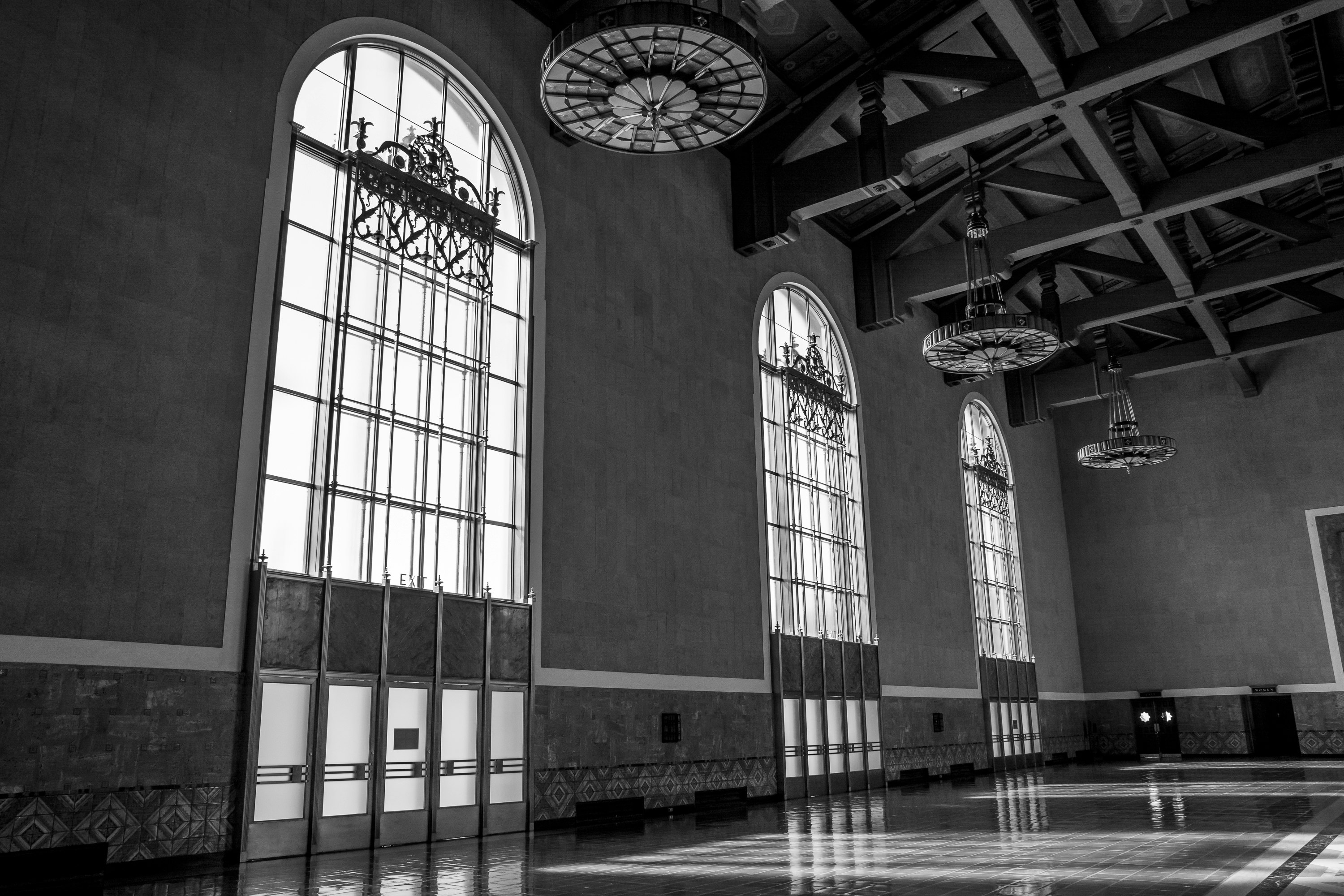 Old ticketing hall, Union Station, Los Angeles