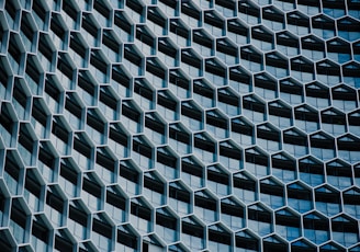 worm's-eye-view of white concrete building