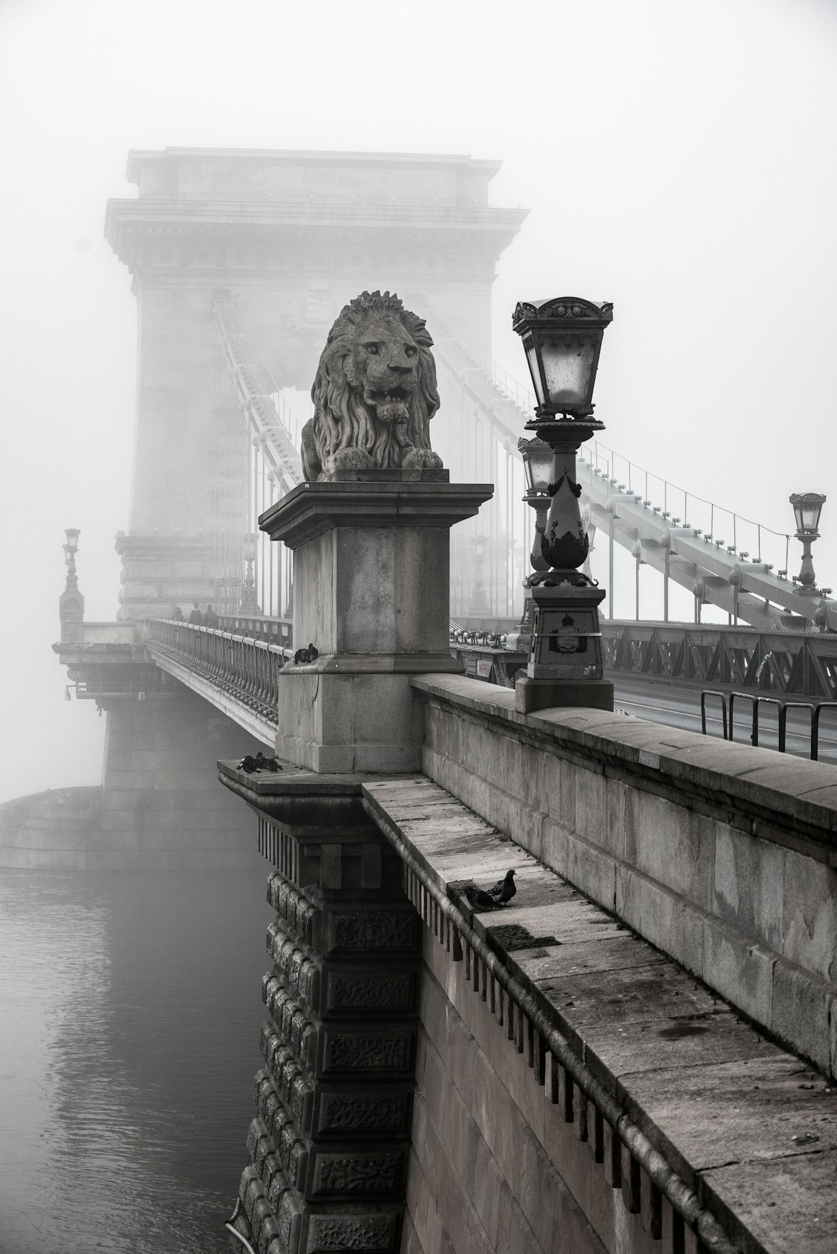 Budapest Belváros — the Széchenyi Chain Bridge spanning the Danube at the heart of the city