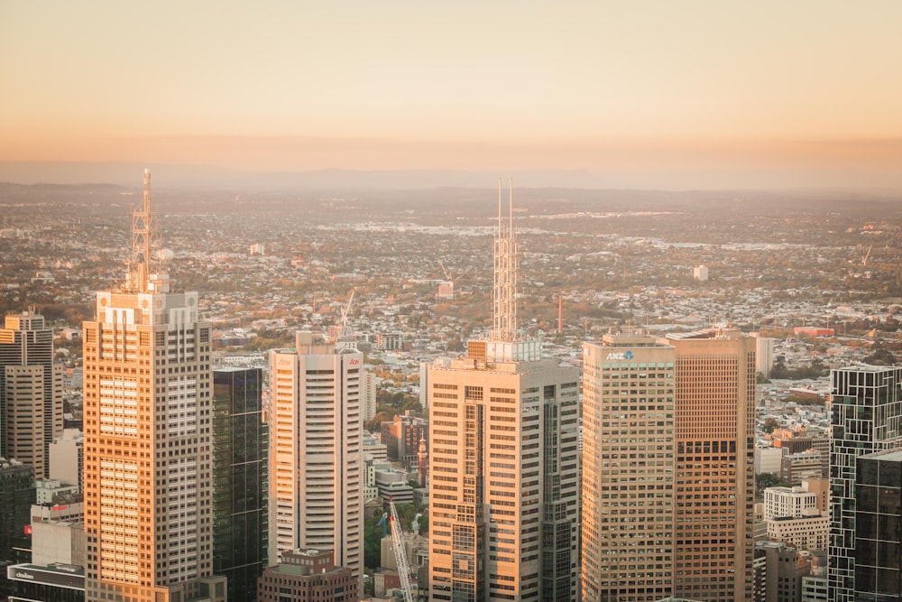 landscape photography of high rise building