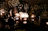 Softly lit candles arranged on a pastel-colored table setting for a baby shower.