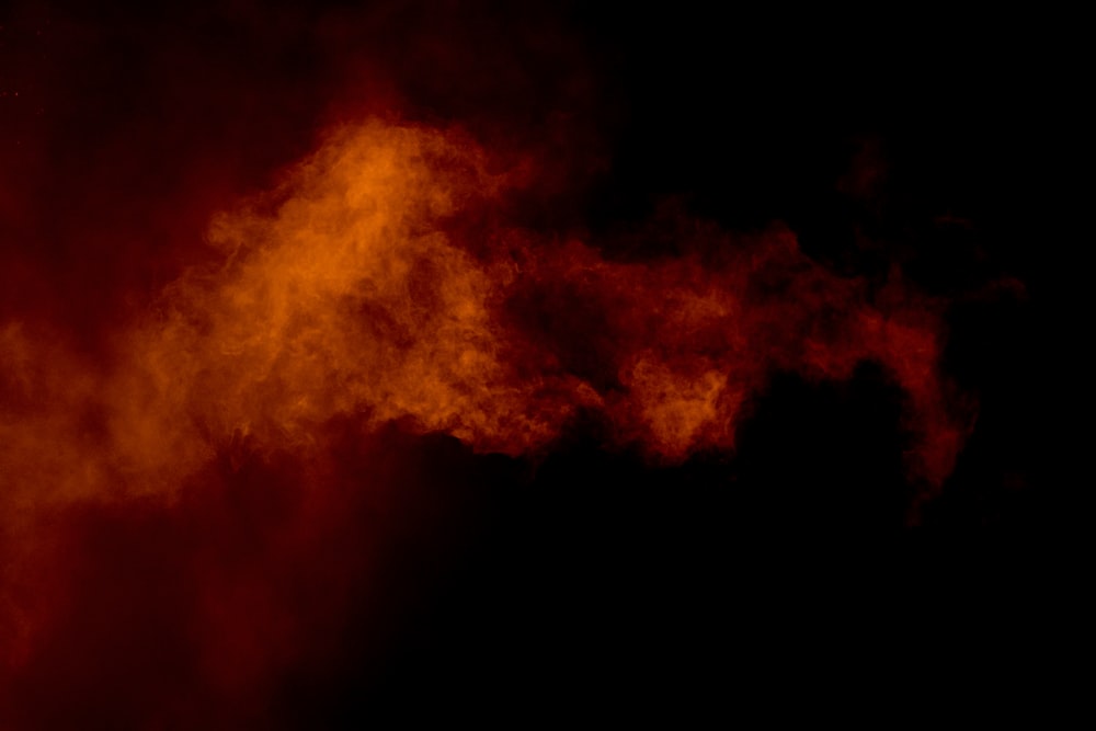 brown smoke on black background