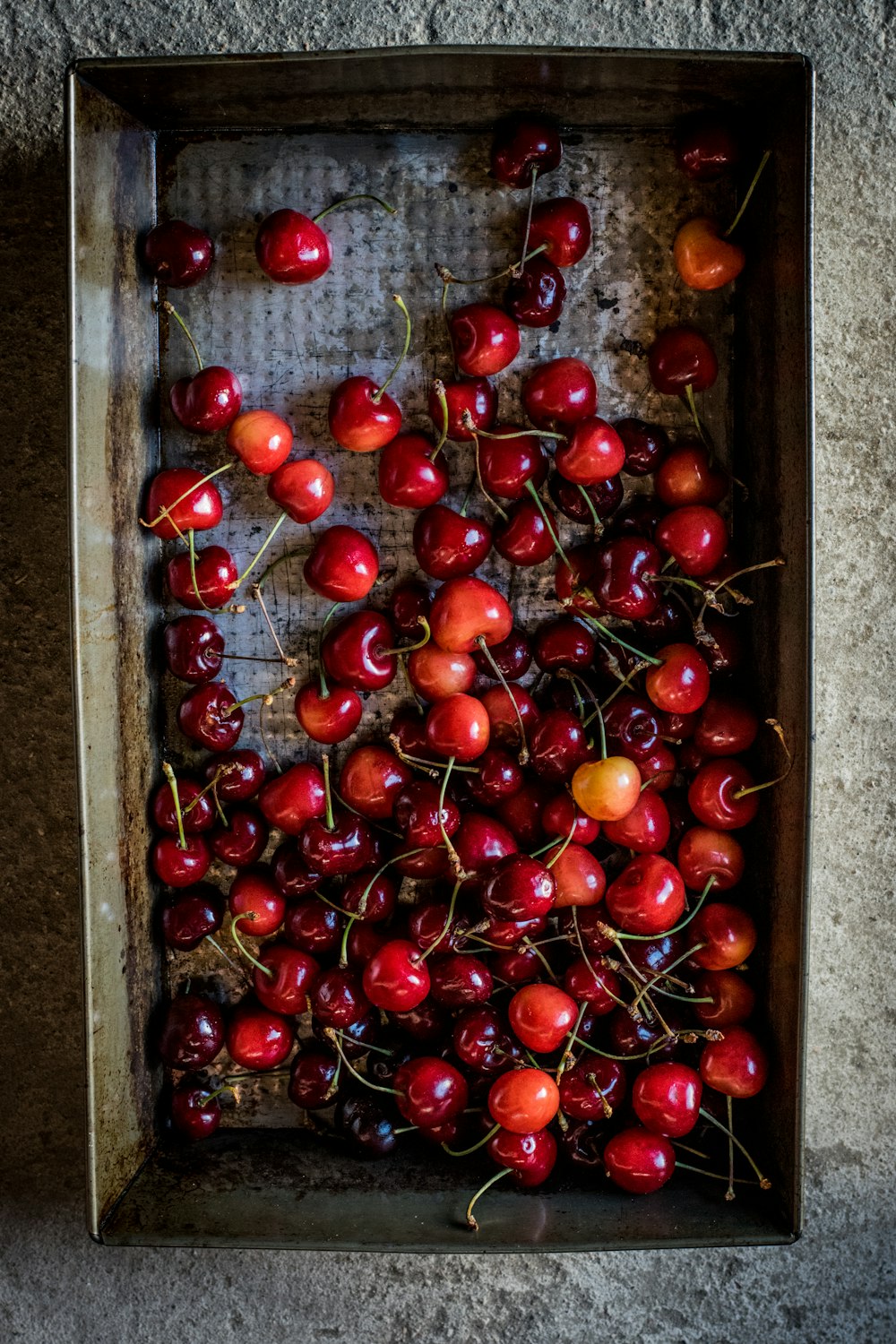 cherries in box