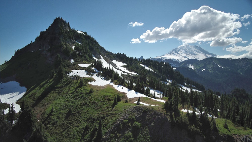 green mountain during daytime