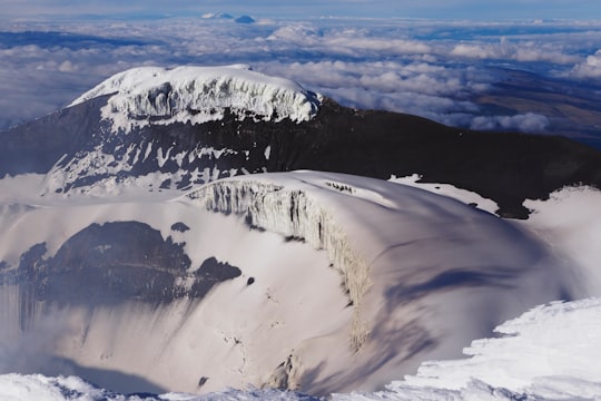 photo of white and black mountain in Cotopaxi Ecuador