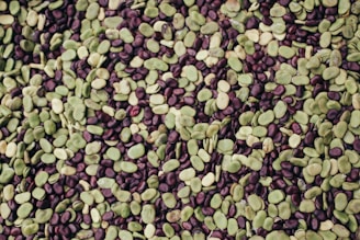 green and brown seeds