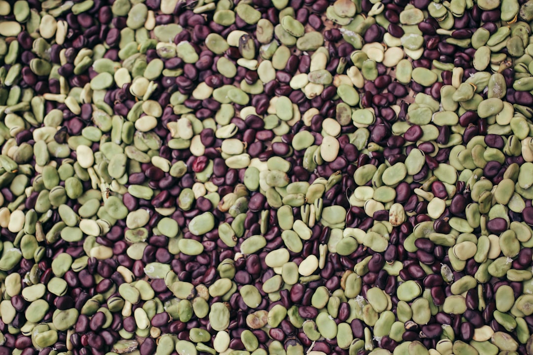 green and brown seeds