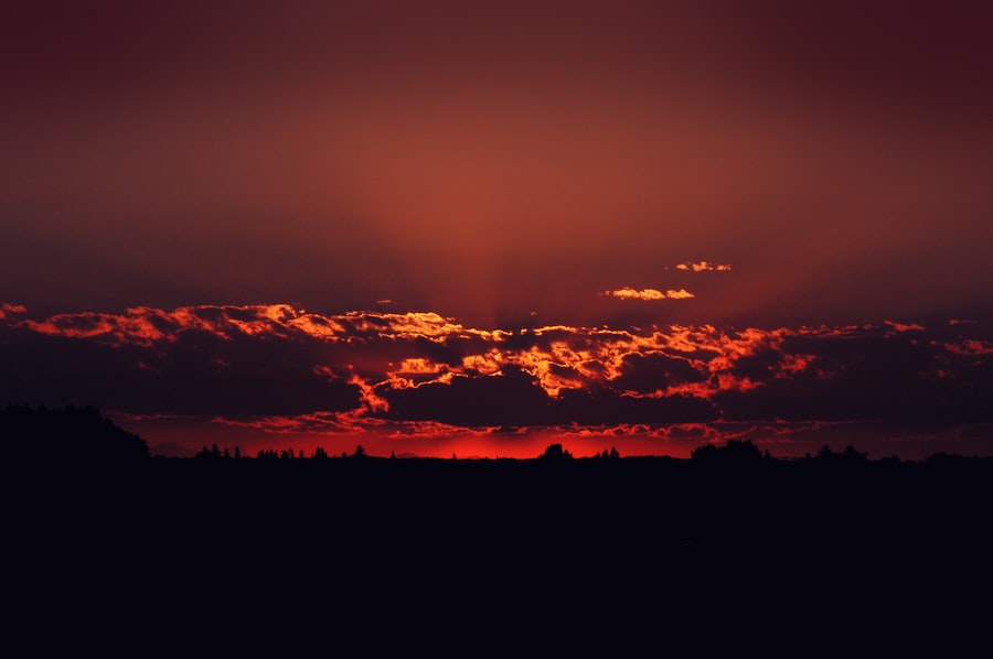 夏日黃昏的卡加利天際線