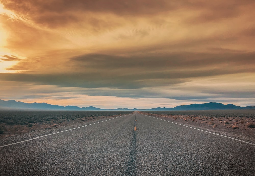 gray asphalt road