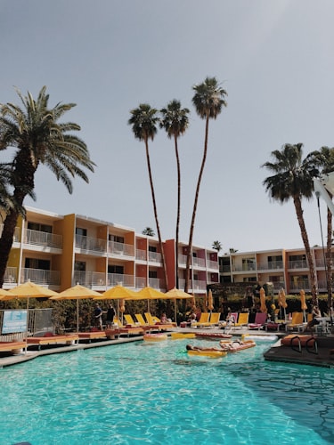 Hotel pool in Palm Springs
