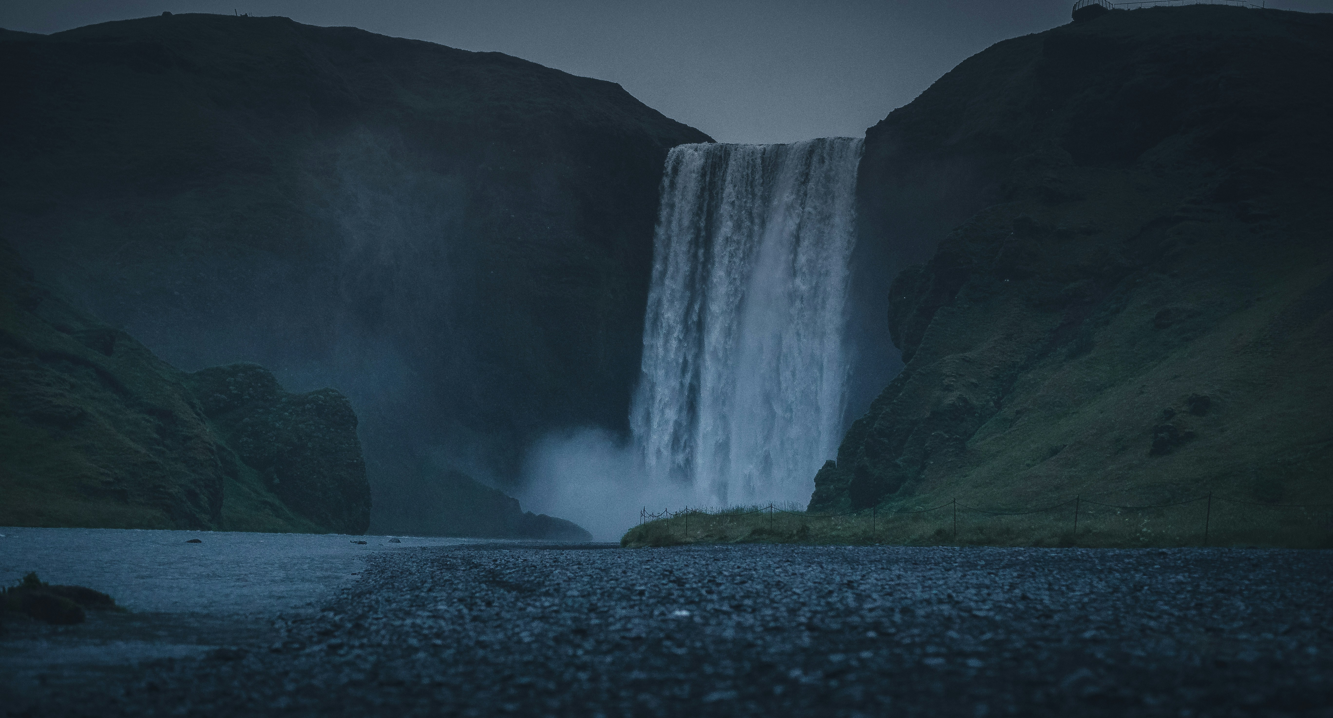 timelapse photography of waterfalls
