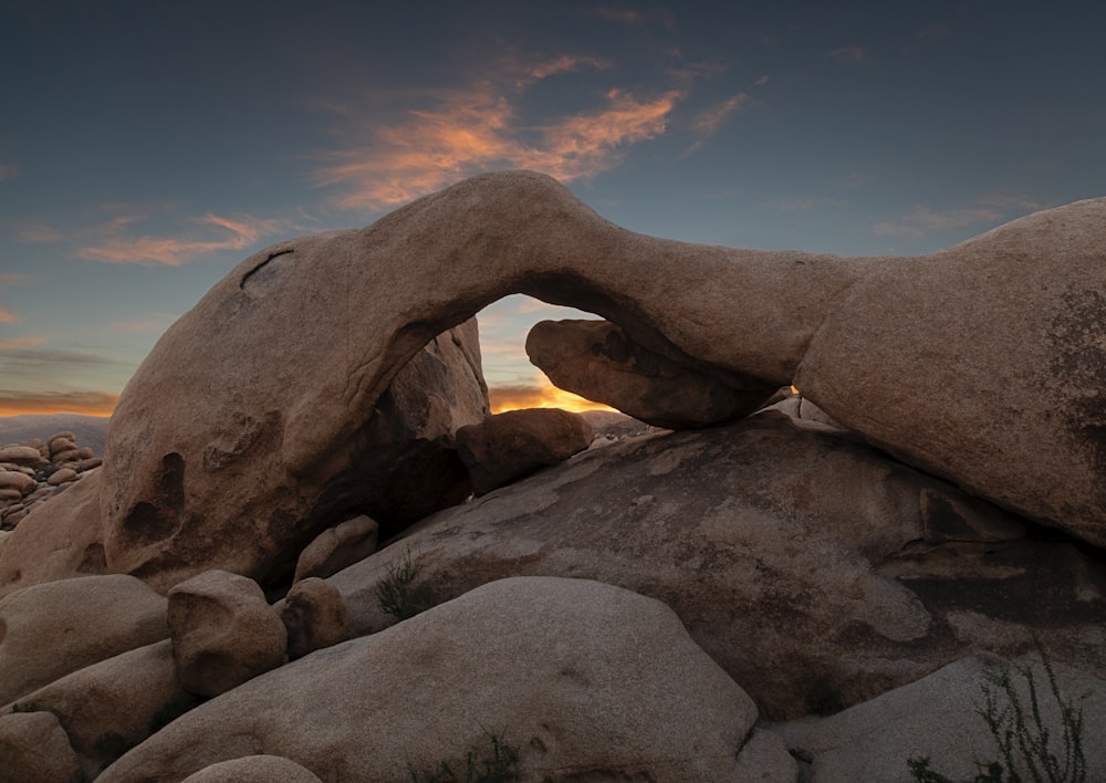 rock formation during daytime