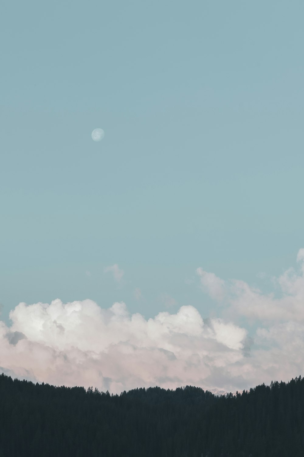 Lune visible pendant la journée