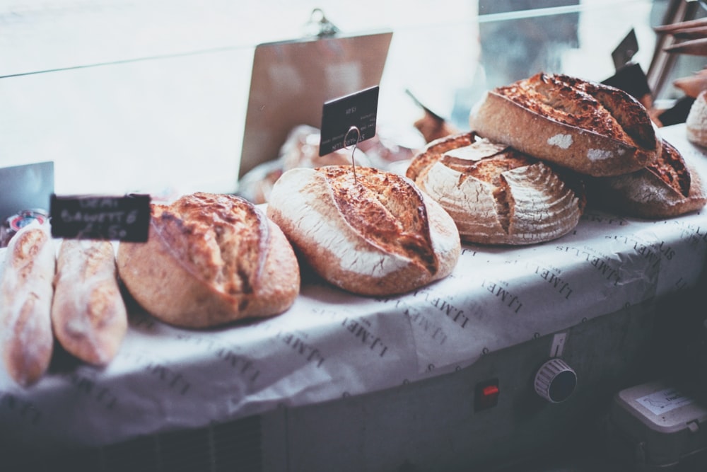 bread in display counter