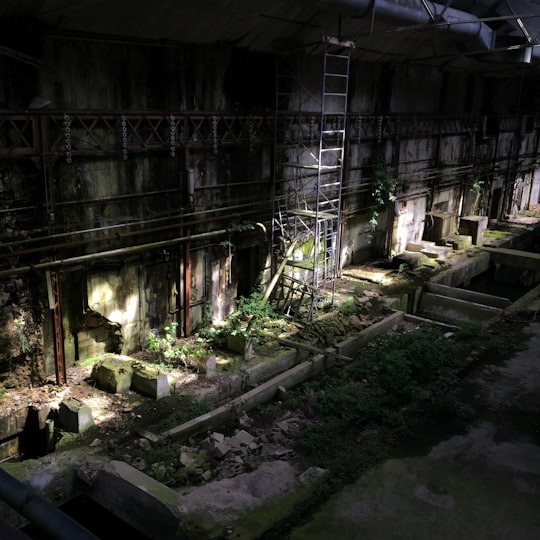 bird's eye view of sunlight on building ruins in 72 Boulevard de Port-Royal France