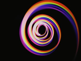 spiral rainbow strings