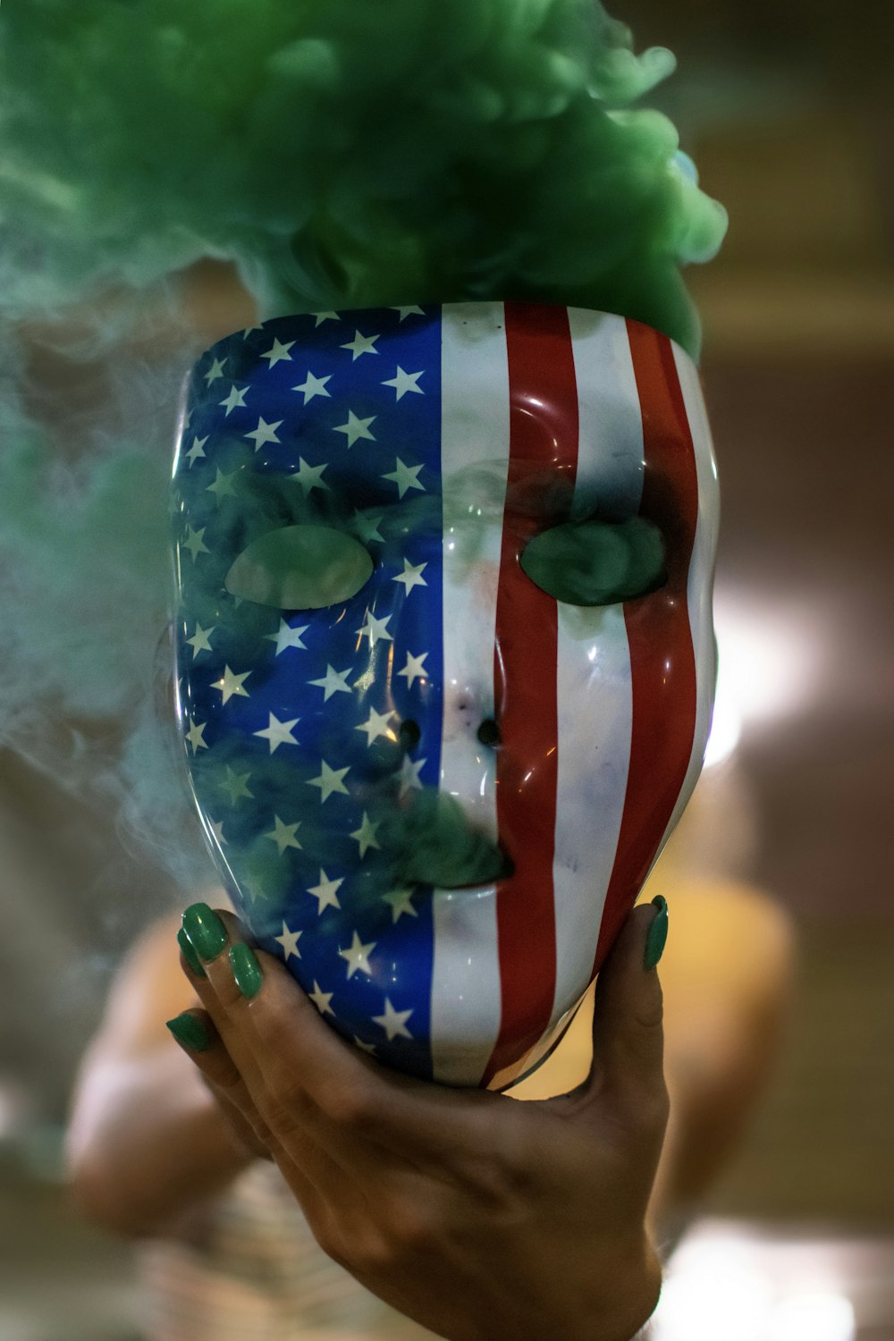 flag of USA masquerade mask