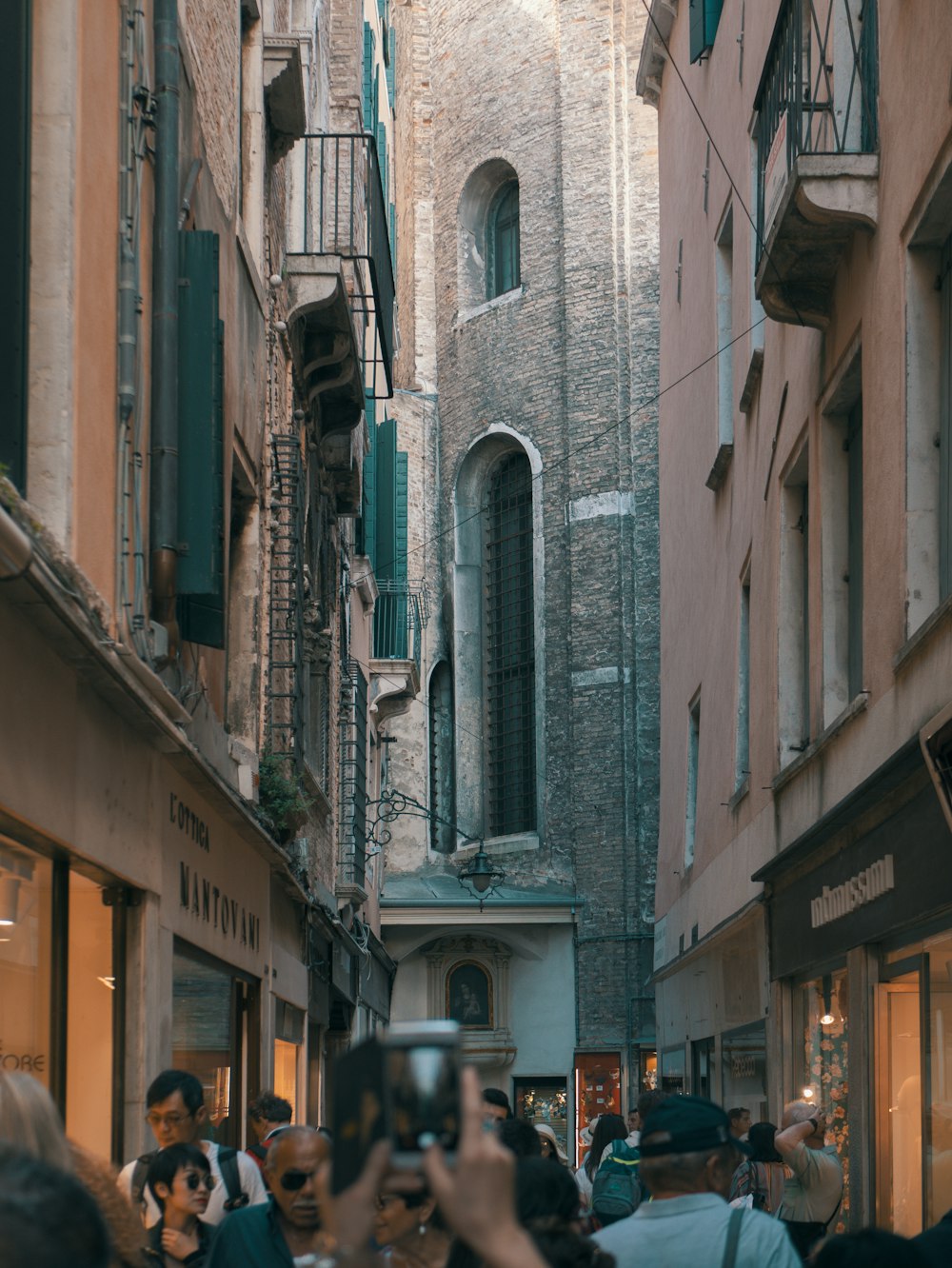 group of person on alley photo