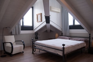 black steel double bed frame with matress affiliate link.