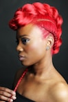 woman with red hair photo