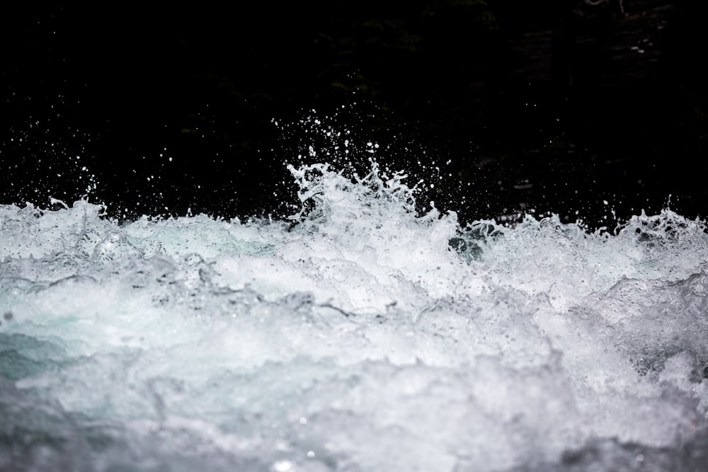 macro photograph of water splash