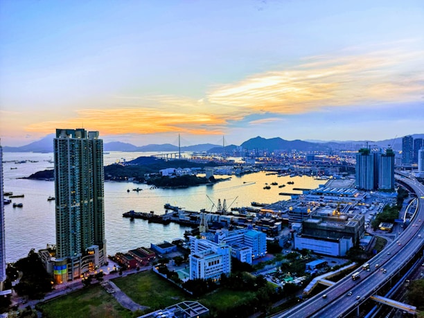A vibrant Sydney cityscape at sunset, symbolizing connection and energy.