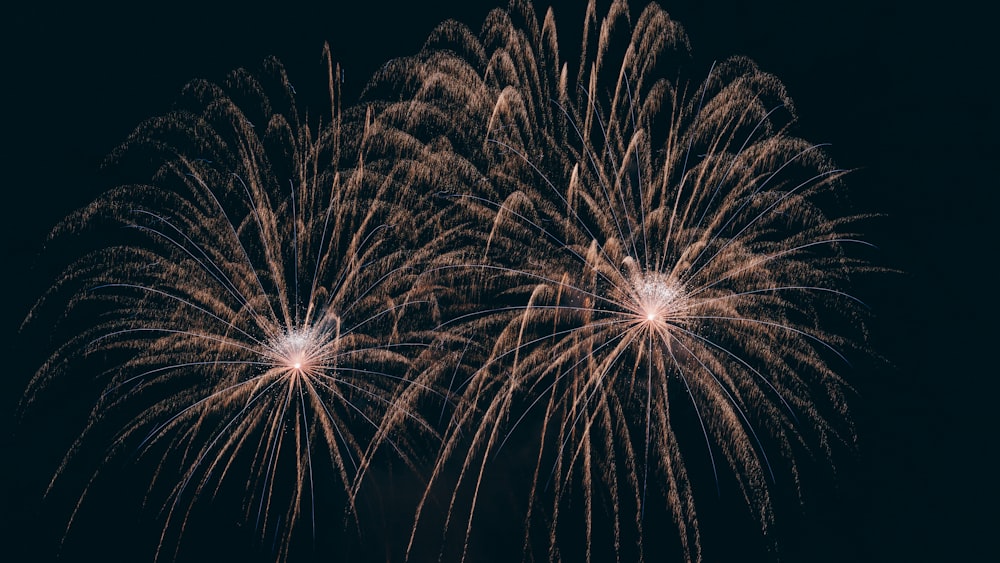 Fotografia time-lapse di fuochi d'artificio