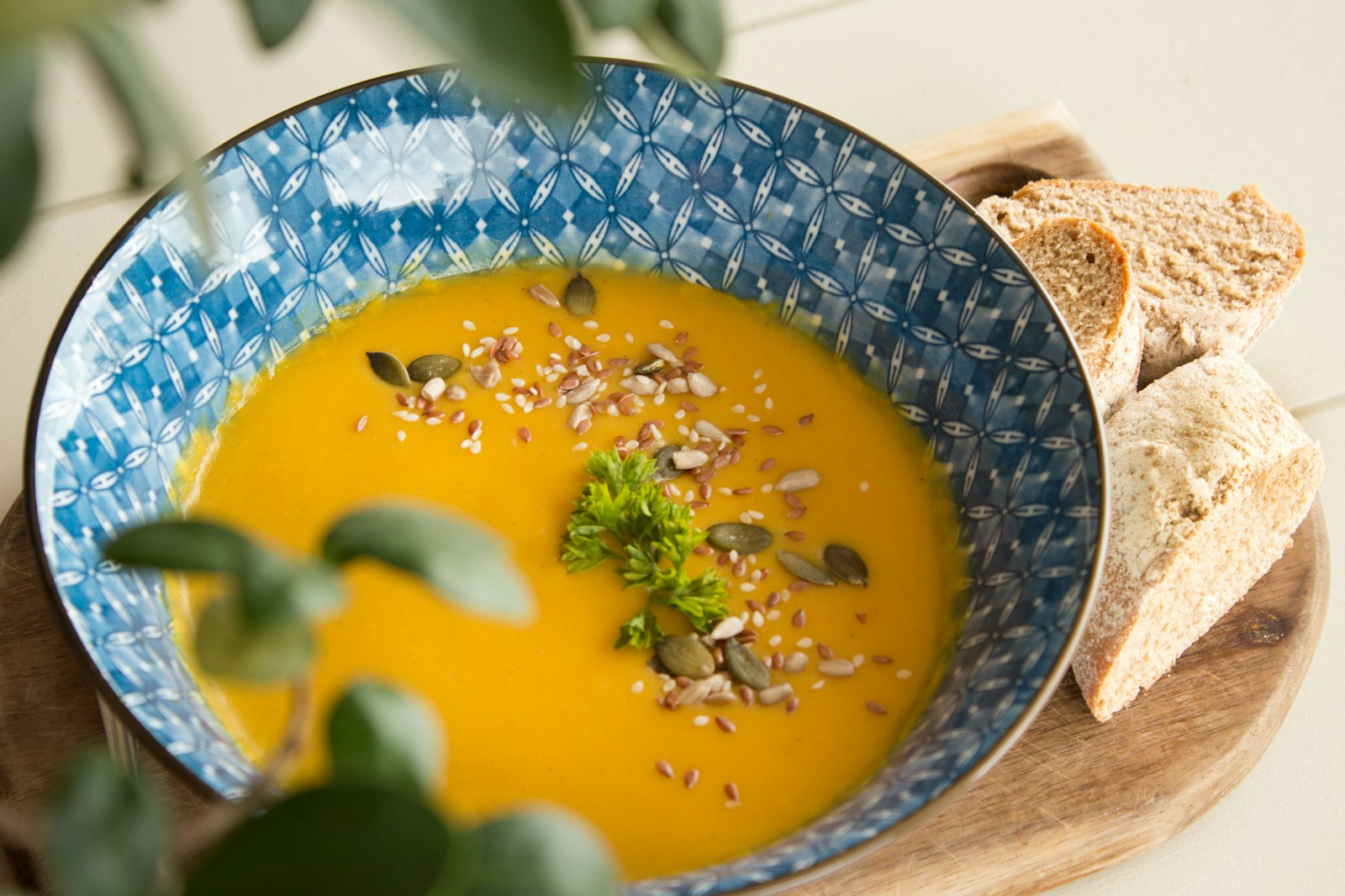 Roasted Butternut Squash Soup with Coconut Swirl