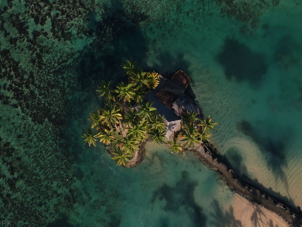 Vista aérea de la isla