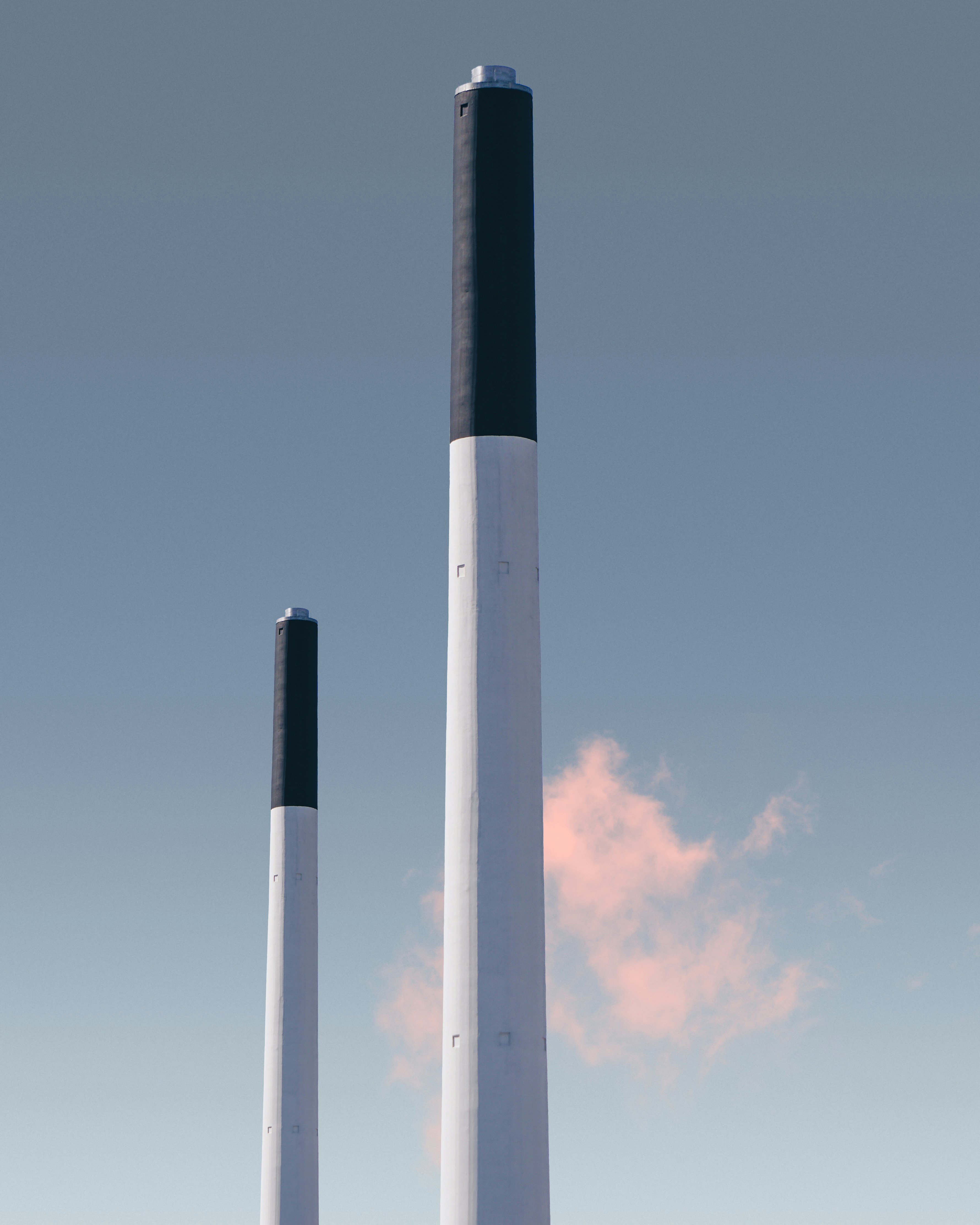Chimneys from unknown factory in Frederiskberg, Copenhagen