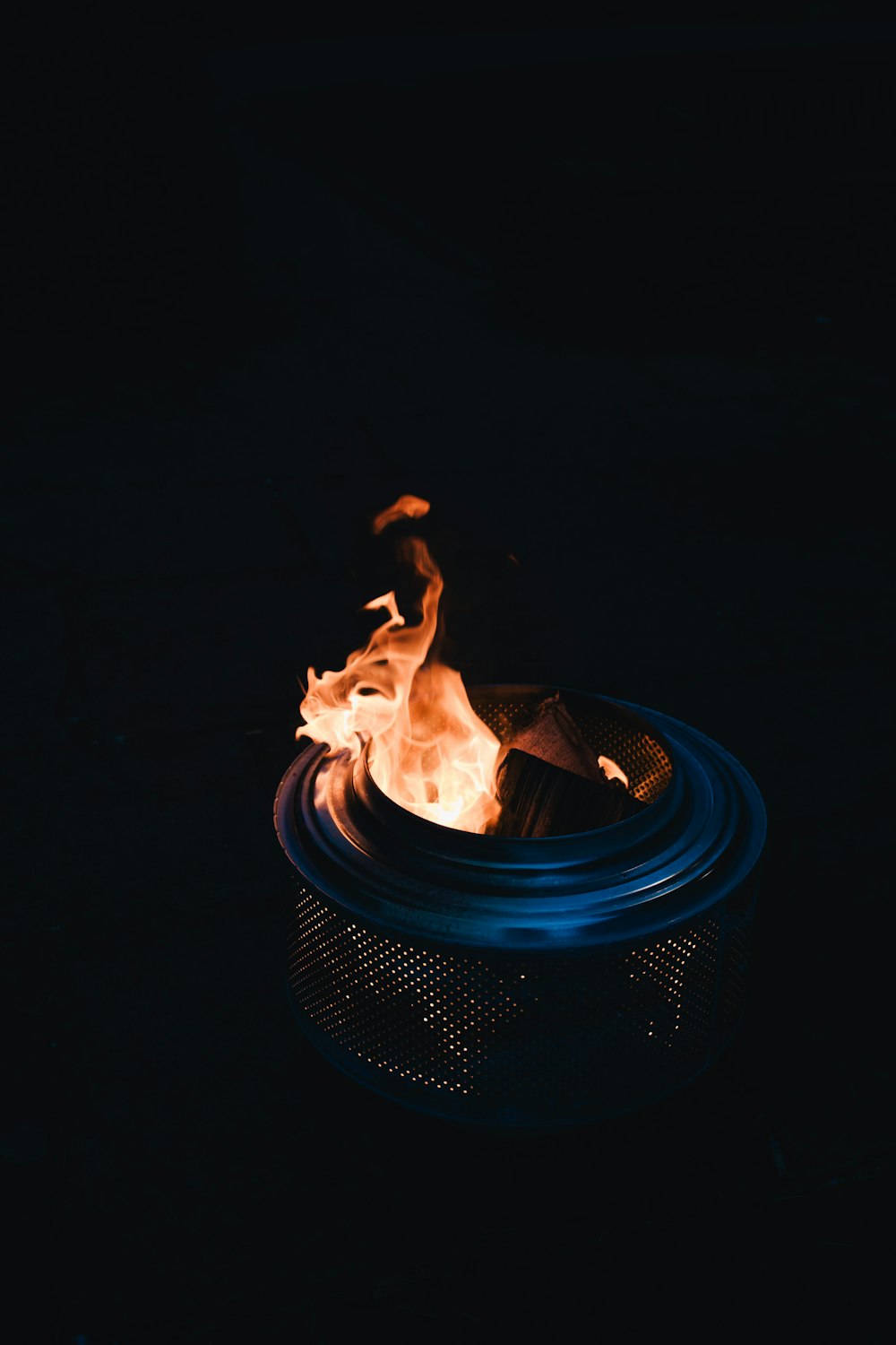 photo of burning charcoal