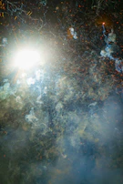 Intense moment of a fantasy RPG battle with magic spells lighting up the scene.