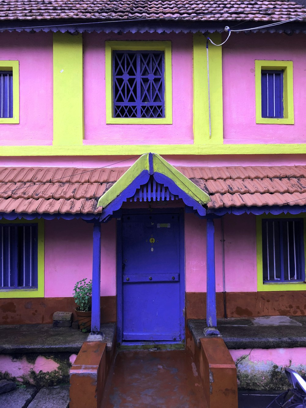 closed door of house