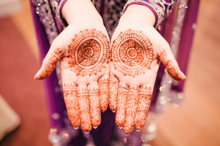 Indian Wedding Henna Bride Hands