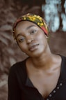 selective focus photography of woman wearing black top