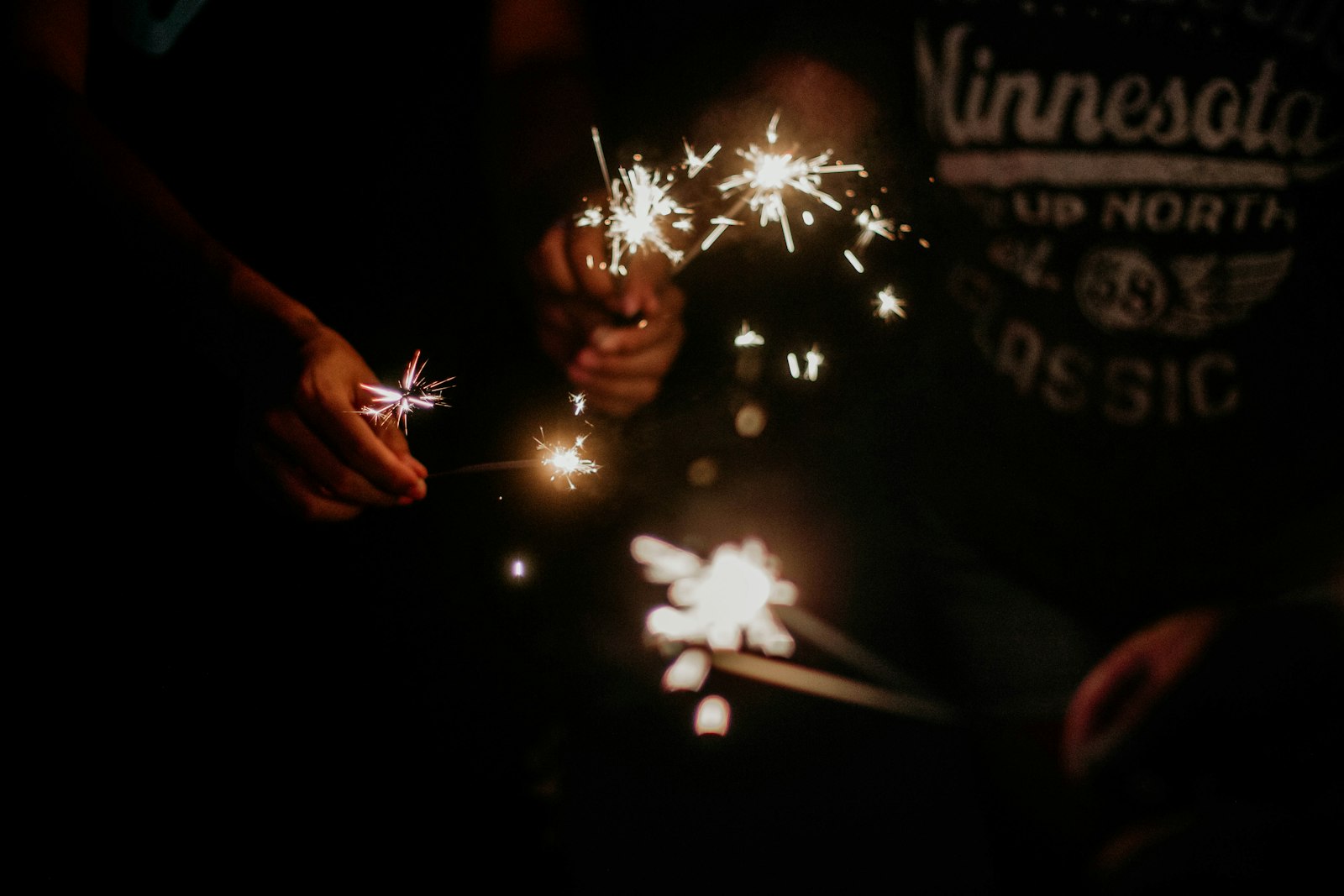 Canon EOS 600D (Rebel EOS T3i / EOS Kiss X5) + Canon EF 50mm F1.4 USM sample photo. Person holding fireworks photography