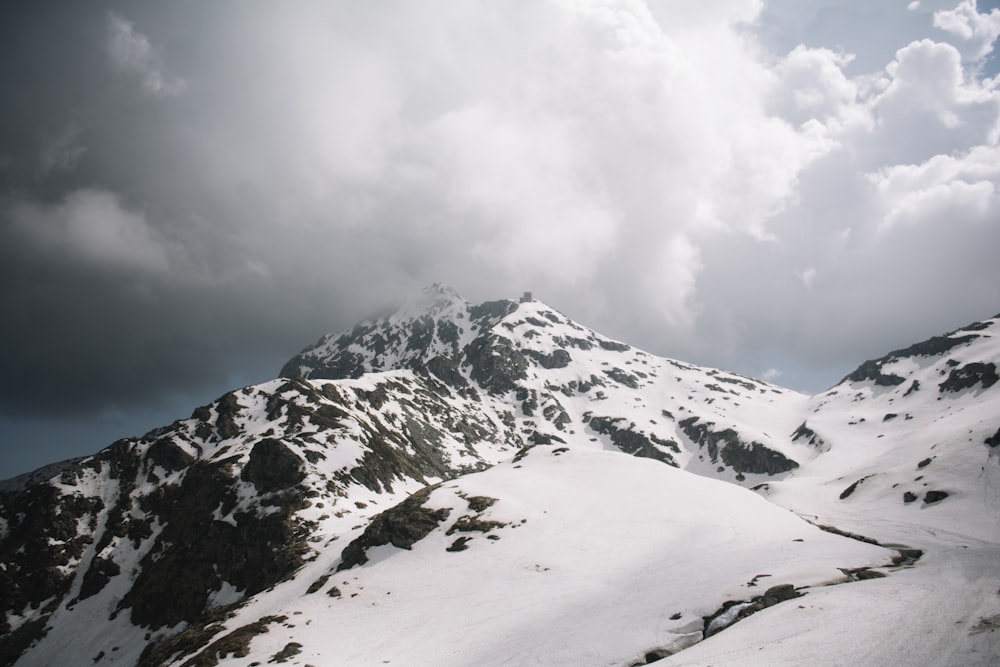 landscape photography of mountain peak