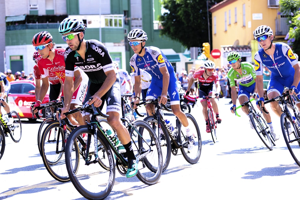 bike race on street during daytime