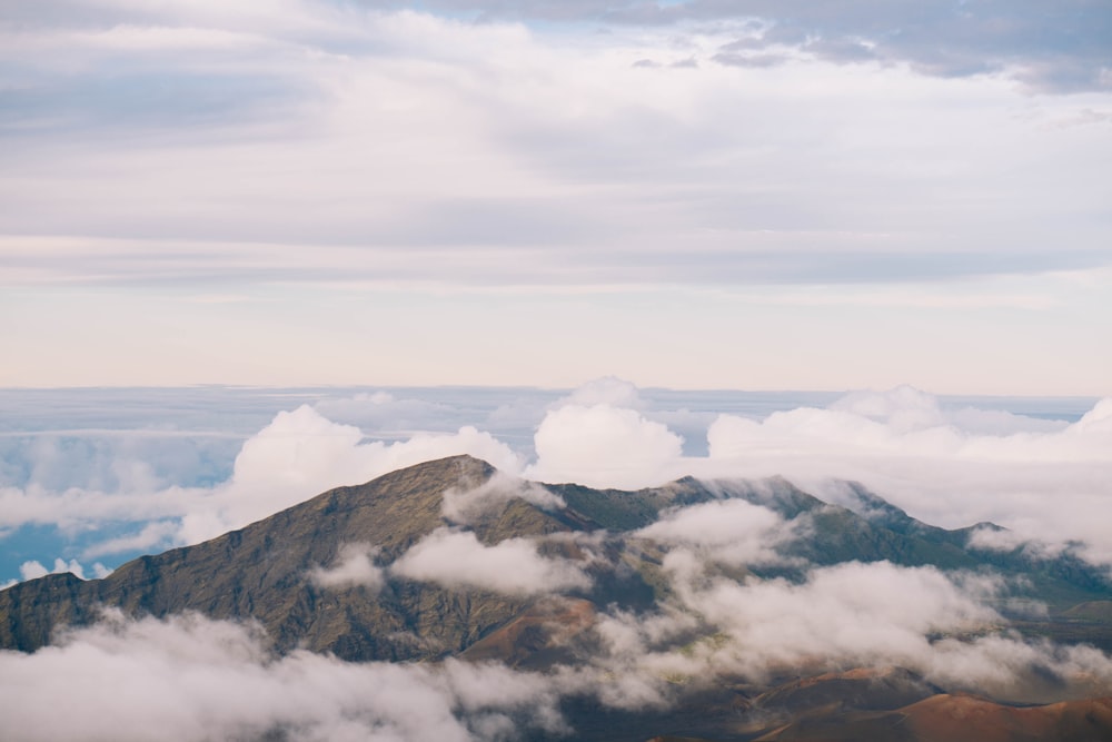 aerial view of mountain